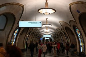 モスクワ地下鉄 ノヴォスロボーツカヤ駅 / Moscow metro novoslobodskaya